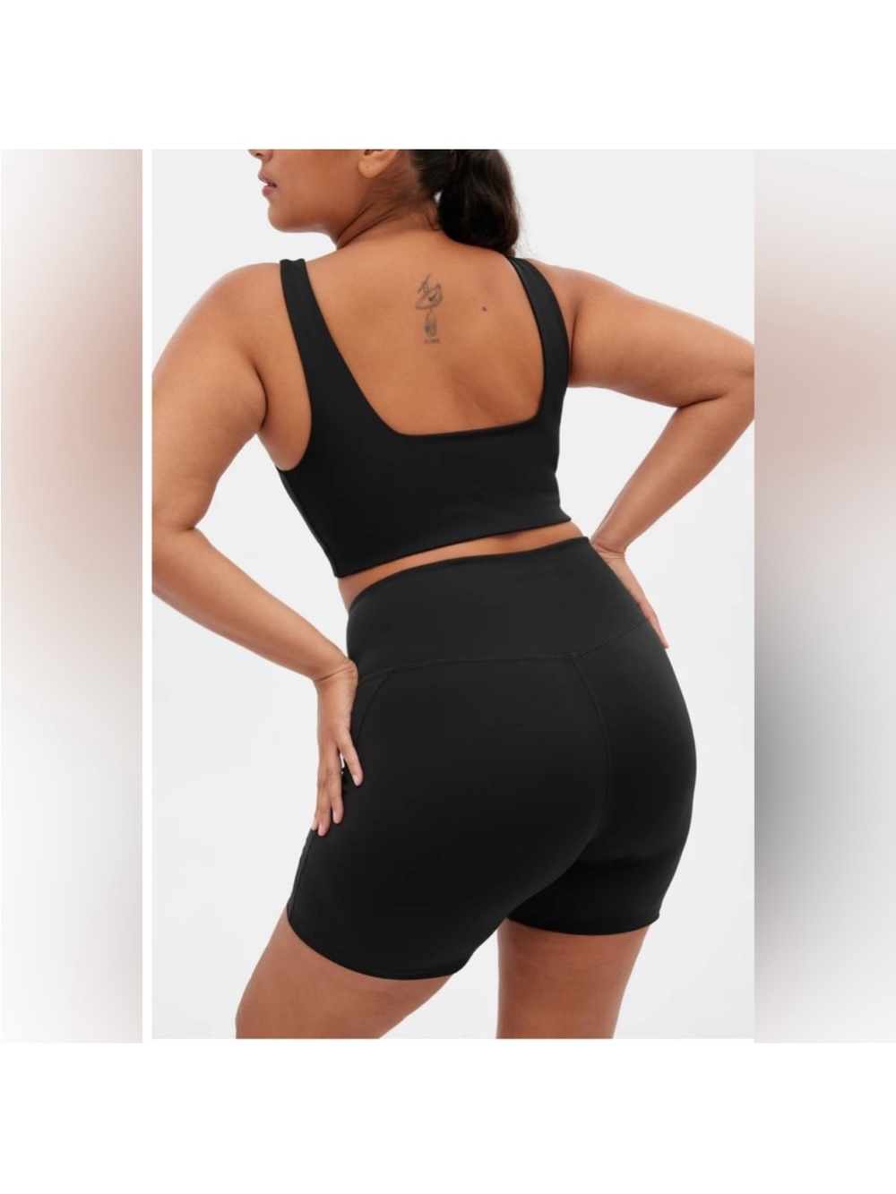 Girlfriend Collective High Rise Black Bike Shorts Size Small S Activewear NWT